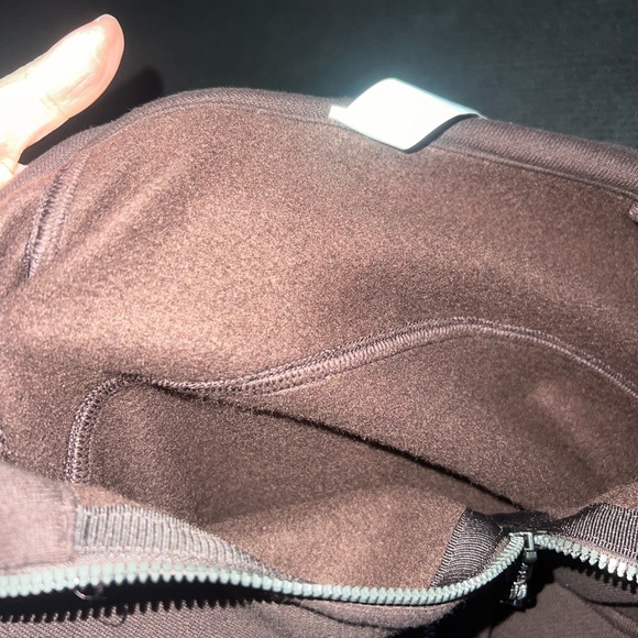 Scuba Oversized Full-Zip Hoodie in Espresso - Picture 4 of 8